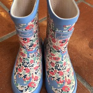 Joules Periwinkle/Floral Rain Boots